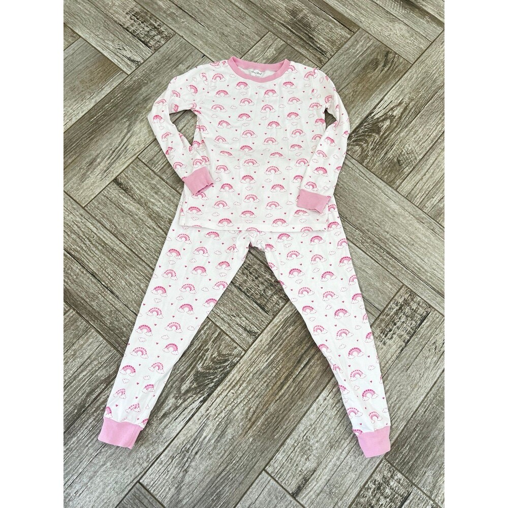 kissy kissy pink rainbow pajamas
